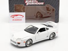 Brian´s Toyota Supra から インクルード フィルム Fast and Furious 7 2015 ホワイト 1:24 Jada Toys