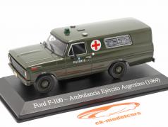 Ford F-100 Militær ambulance Argentina Byggeår 1969 oliven 1:43 Altaya