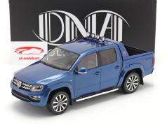 Volkswagen VW Amarok Aventura Byggeår 2019 blå metallisk 1:18 DNA Collectibles