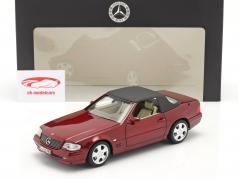 Mercedes-Benz 500 SL (R129) Facelift 1998-2001 янтарно-красный 1:18 Norev