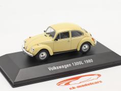 Volkswagen VW Beetle 1300L year 1980 light yellow 1:43 Altaya