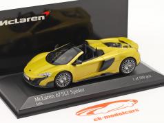 McLaren 675LT Spider 建设年份 2016 solis 黄色的 1:43 Minichamps