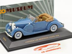 Lagonda LG6 Drophead Coupe År 1938 blå / blå 1:43 Ixo