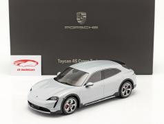 Porsche Taycan Turbo S Cross Turismo 2021 gris glace Avec Vitrine 1:18 Minichamps