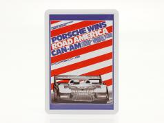 Porsche Cartolina di metallo: Can-Am Road America 1973