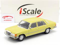 Mercedes-Benz Clase S 450 SEL 6.9 (W116) 1975-1980 mimosa amarilla 1:18 iScale