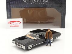 Chevy Impala SS Sport Sedan 1967 serie TV Supernatural insieme a figura 1:24 Jada Toys