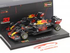 Max Verstappen Red Bull RB16 #33 vincitore Abu Dhabi GP formula 1 2020 1:43 Bburago