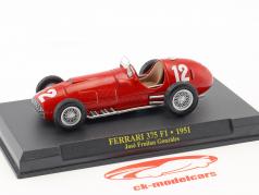 Jose Froilan Gonzalez Ferrari 375 F1 #12 公式 1 1951 1:43 Altaya
