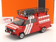 Ford Transit MK II R.E.D Rallye Assistance 建设年份 1985 红色的 / 白色的 1:18 Ixo