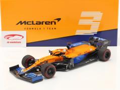 Daniel Ricciardo McLaren MCL35M #3 7日 巴林 GP 公式 1 2021 1:18 Minichamps