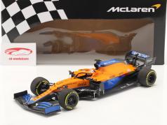 Daniel Ricciardo McLaren MCL35M #3 7日 巴林 GP 公式 1 2021 1:18 Minichamps