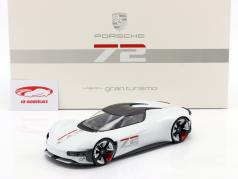 Porsche Vision Gran Turismo 和 展示柜 大羚羊白 / 黑色的 1:18 Spark