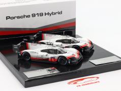 2-Car Set Porsche 919 Hybrid Evo #1 记录 圈 Nürburgring / Spa 2018 1:43 Ixo