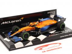 L. Norris McLaren MCL35M #4 3ro Emilia-Romagna GP fórmula 1 2021 1:43 Minichamps