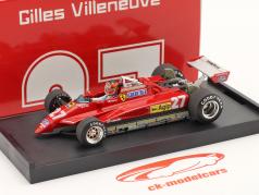 G. Villeneuve Ferrari 126C2 #27 2do San Marino GP fórmula 1 1982 1:43 Brumm