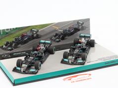 Hamilton #44 & Bottas #77 2-Car Set Mercedes-AMG F1 W12 fórmula 1 2021 1:43 Minichamps