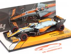 Lando Norris McLaren MCL35M #4 3-й Monaco GP формула 1 2021 1:43 Minichamps