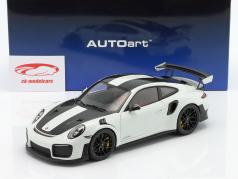 Porsche 911 (991 II) GT2 RS Weissach Pakket 2017 wit 1:18 AUTOart