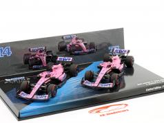 2-Car Set Alonso #14 & Ocon #31 巴林 GP 公式 1 2022 1:43 Minichamps