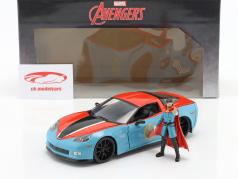 Chevrolet Corvette 2006 と 形 Doctor Strange Marvel Avengers 1:24 Jada Toys