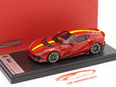 Ferrari 812 Competizione Год постройки 2021 corsa красный / желтый 1:43 LookSmart