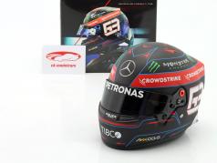 George Russell #63 Mercedes-AMG Petronas formule 1 2022 helm 1:2 Bell