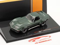 Chevrolet Corvette Custom (C3) Ano de construção 1972 verde escuro metálico 1:43 Ixo