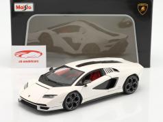 Lamborghini Countach LPI 800-4 Byggeår 2022 hvid 1:18 Maisto