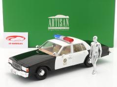 Chevrolet Caprice Police & T-1000 personnage androïde Terminator 2 1:18 Greenlight