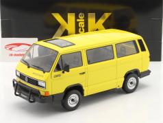 Volkswagen VW Bus T3 Syncro Ano de construção 1987 amarelo 1:18 KK-Scale