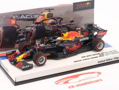 Max Verstappen Red Bull RB16B #33 vencedora Estados Unidos GP Fórmula 1 Campeão mundial 2021 1:43 Minichamps