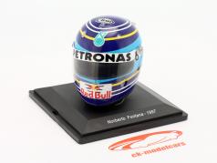 Norberto Fontana #17 Red Bull Sauber formule 1 1997 casque 1:5 Spark Editions