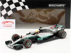 L. Hamilton Mercedes-AMG F1 W08 #44 公式 1 世界冠军 2017 1:18 Minichamps