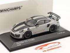 Porsche 911 (991 II) GT2 RS Weissach-pakket 2018 krijt / zwart velgen 1:43 Minichamps