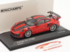 Porsche 911 (991 II) GT2 RS Forfait Weissach 2018 gardes rouge / argent jantes 1:43 Minichamps