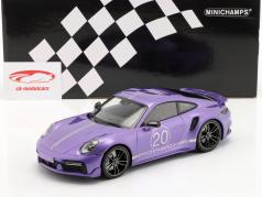 Porsche 911 (992) Turbo S Sport Design 2021 paars metalen 1:18 Minichamps