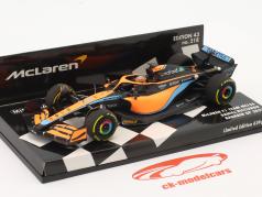 Daniel Ricciardo McLaren MCL36 #3 Bahrein GP formula 1 2022 1:43 Minichamps