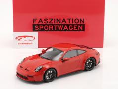 Porsche 911 (992) GT3 Touring 2022 guardas vermelho / Preto aros 1:18 Minichamps
