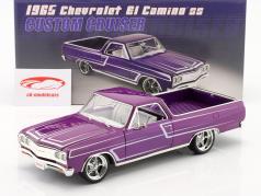 Chevrolet El Camino Pick-Up Custom Cruiser 1965 roxa 1:18 GMP