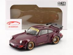 Porsche 911 (964) RWB Rauh-Welt Hekigyoku 建设年份 2022 紫色 1:18 Solido