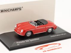 Porsche 356 Speedster Byggeår 1956 rød 1:43 Minichamps