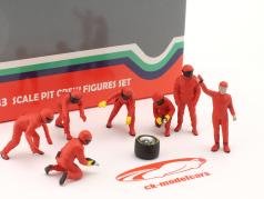 формула 1 Pit Crew набор фигур #3 команда Красный 1:43 American Diorama