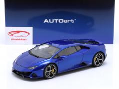 Lamborghini Huracan Evo Bouwjaar 2019 nethuns blauw 1:18 AUTOart