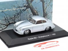 Porsche 356 Christophorus Ingen. 1 1952 sølv 1:43 Spark