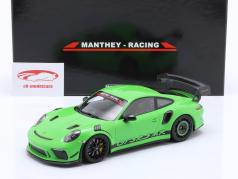 Porsche 911 (991.2) GT3 RS MR Manthey Racing 绿色的 1:18 Minichamps