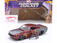 Shelby GT-500 と 形 Star-Lord Marvel Guardians of the Galaxy 1:24 Jada Toys