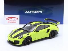 Porsche 911 (991 II) GT2 RS ヴァイザッハパッケージ 2017 acid 緑 1:18 AUTOart