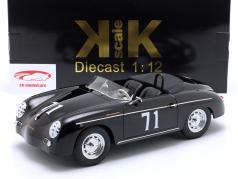 Porsche 356 A Speedster Steve McQueen #71 Año de construcción 1955 negro 1:12 KK-Scale
