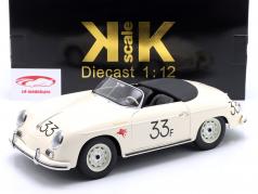 Porsche 356 A Speedster James Dean #33 Año de construcción 1955 blanco 1:12 KK-Scale